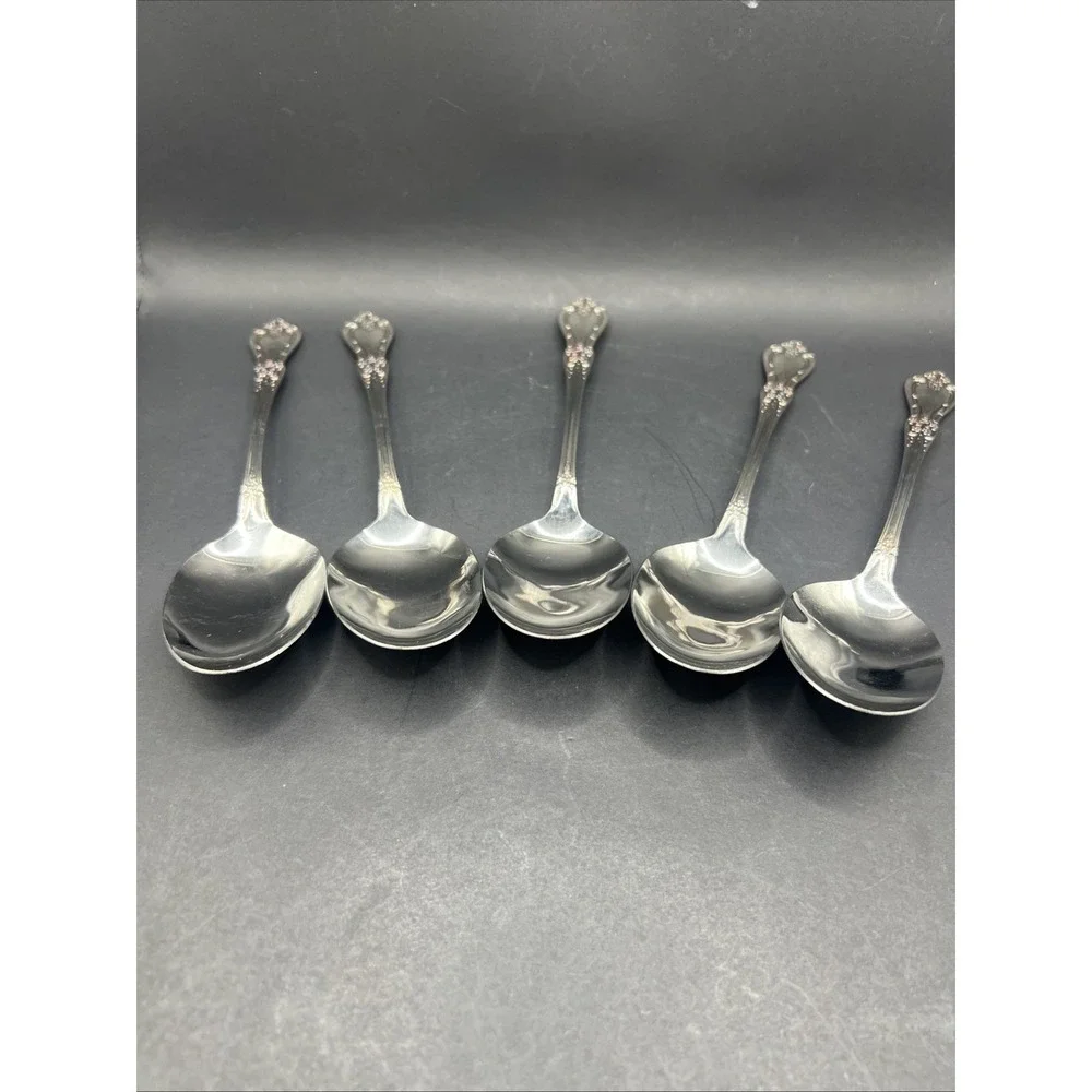 Oneida Kennett Square Distinction Deluxe Stainless Serving Tablespoons Set Of 5